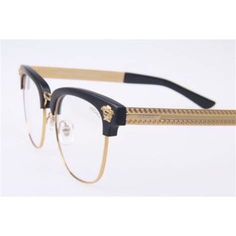 versace frames black and gold|gold frame versace glasses.